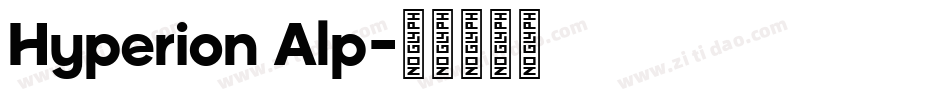 Hyperion Alp字体转换